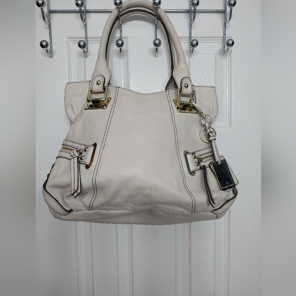 Etienne Aigner Pebbled Leather Shoulder Bag